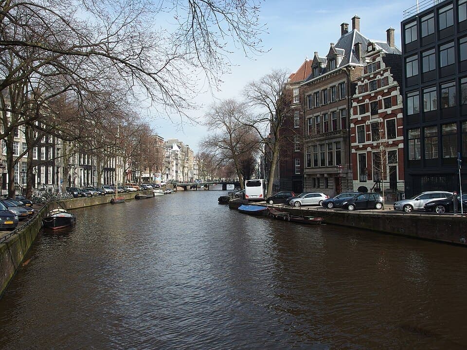 Sitting on the canal edge